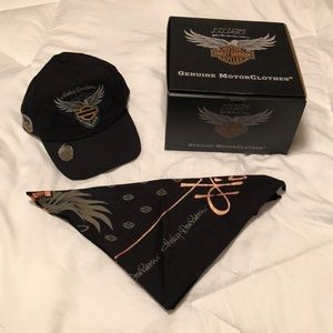 *limited edition* H-D 115th hat/bandana set